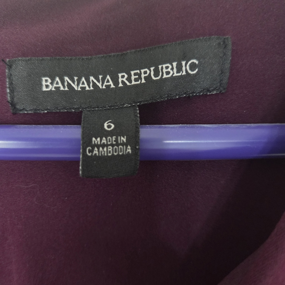 Banana Republic Deep Purple Midi Dress - Picture 2 of 9